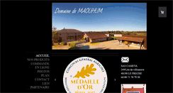 Desktop Screenshot of domaine-maouhum.com